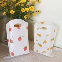 50pcs/Thick Four Finger Bag Fresh Small Accessories Hair Hairpin Earrings Plastic Packaging Bag Clothing Store Handbag Summer Cooling,Beach,Travel
