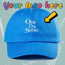 [ Customization ] 1 Embroidered Logo Casual Baseball Hat For The New Year, Suitable For All Seasons, Personalized Logo, Fashionable And Versatile Soft Top Duck Tongue Hat