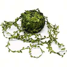 Artificial Green Leaf Vine Silk Cloth Willow Leaf Wreath Decoration, Green Plant DIY Handmade Wreath Craft Supplies, Home & Holiday Decor