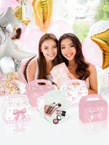 1set/3pcs,Festival Party Gift Boxes, Paper Dessert And Cake Gift Boxes, Suitable For Weddings, Anniversaries, And Celebration Events