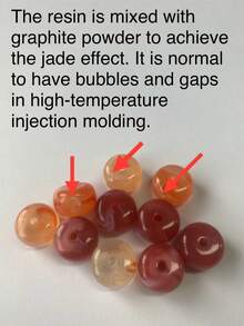 2 chiếc bông tai tròn họa tiết hoa cổ điển, gợi cảm và thanh lịch, làm từ nhựa hổ phách giả ngọc bích, thích hợp cho các bữa tiệc và ngày lễ, được thiết kế dành cho những quý cô quyến rũ. Vui lòng cân nhắc nếu bạn ngại kích thước lớn, mỗi hạt nhựa đều có màu sắc và hoa văn độc đáo, các vết khuôn là bình thường. - Nhiều màu - Xem 7