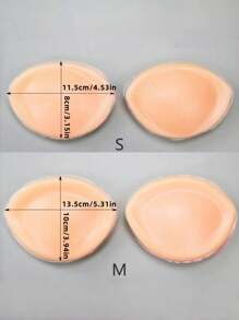 2 PCS [Bra Inserts] Invisible Anti-Convex 1 Pair Silicone Bra Inserts - Push-Up Enhancer Pads For Women, Reusable & Washable, Smooth Surface, Lingerie Accessories,Super Soft Breast Pads, Bra Push Up Cleavage Enhancer Pads, Non-Slip Sticky Breast Push Up Pads Enhancer Summer Cooling,Beach,Travel