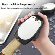 Abridor de Garrafa Pinguim Fofo, Ferramenta de Abridor de Garrafa Magnética Multifuncional, Abridor de Tampa, Abridor de Garrafa Prensável, Acessórios de Casa e Cozinha para Casa, Bar, Camping e Viagem, Itens Essenciais para Festa | Presentes de Novidade