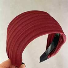 Diadema ancha de tela versátil con pliegues, nuevo estilo coreano de uso diario, accesorio elegante para fotos, diadema, aro para el cabello