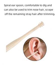 3pcs Set Manual Nasal Hair Trimmer Dual-Headed Nose Hair Clipper Safe Cleaning Tool, Portable Outdoor Travel For Men