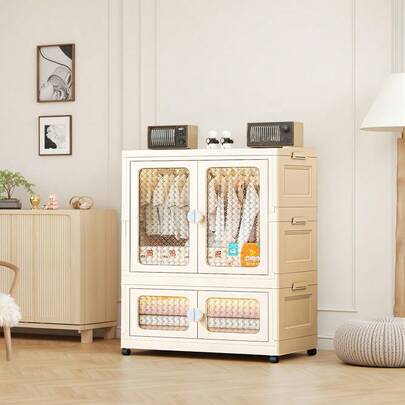 GOCAPTAIN Portable Pet Wardrobe Closet, Collapsible Wardrobe