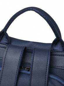 Mochila anti-robo de alta gama para mujeres; mochila suave personalizada de última moda y ocio para mujeres; mochila de viaje multiusos con gran capacidad y expansible para vacaciones; mochila escolar multifuncional