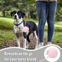 1pc LIGE Silicone Dog Training Pouch, One-Piece Wristband, Miniature Portable Pocket Size, Easy To Clean, Pet Travel Walking Bag, Silicone Pet Treat Bag, Portable Dog Training Pouch Dog Treat Bag Dog Treat Pouch Dog Walking Bag Pouch