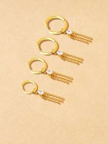 1 pièce Boucle de nombril à franges en forme de goutte d'eau minimalement conçue en argent sterling S925 de 6 mm, 8 mm, 10 mm, 12 mm. Port quotidien pour filles. Le meilleur cadeau pour la petite amie, la mère, les sœurs