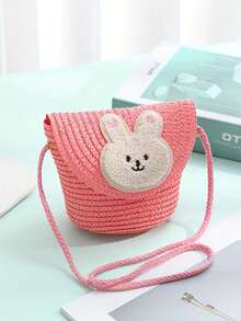 [Mini Version] Girls' Rabbit Straw Bag, Versatile For Daily And Vacation Use, Fresh Accessory Cross-Body Bag - Multicolor - View 14