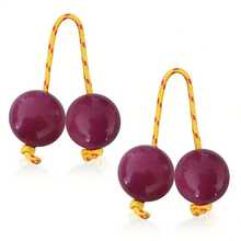 2 piezas de balancines de percusión de colores - Accesorios para tambor africano, diseño de doble bola, mangos rojos y amarillos, balancines blancos y morados, instrumentos para tocar ritmos, accesorios de percusión para tambor | Juguetes musicales | Construcción - Multicolor - Ver 2