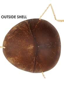 1 pièce - Soutien-gorge de femme en noix de coco hawaïenne, marron, taille unique US, marron. Cette robe hawaïenne est douce et confortable. Et ce soutien-gorge en coquille de noix de coco est fait de coquille de noix de coco naturelle, chaque forme est unique, ajoutant de l'authenticité à votre tenue.