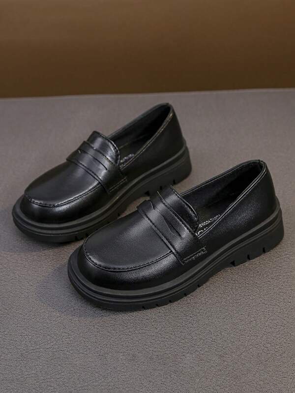 1 Paar formelle Lacklederschuhe für Jungen, schwarze Schul-/Studentenschuhe, Neu 2025 Frühling/Herbst