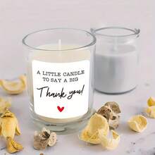 4/8/12/20张蜡烛贴纸 - 独特的感谢贴纸 - 送给同事、老板、老师和导师的完美感谢礼物 - 适用于圣诞节、情人节、周年纪念日、生日派对和特殊场合，也适合送给经理、女主人和女士 - 彩色 - 查看 3