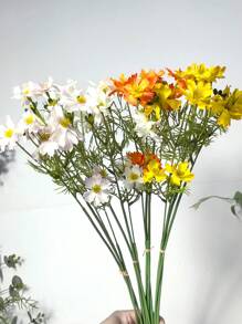 2 Bundles /8 Pcs, Artificial Daisy For Home Decoration, Fake Wildflowers Spring Flowers For Wedding Decoration, Daisy Mums Flowers Outdoor UV Resistant No Fade Greenery Shrubs Plants Indoor Outside Hanging Planter Home Wedding DIY Sunflowers Artificial Flowers