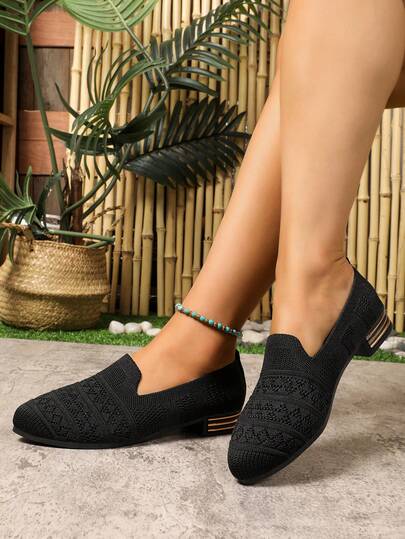 Women's Flat Slip-On Shoes, Fashion Versatile, Lightweight, Soft, Casual Comfortable