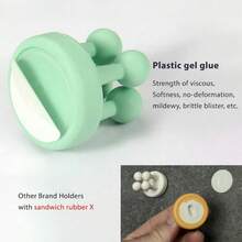 Bathroom Silicone Toothbrush Holder, Shower Razor Rack, Wall-Mounted Self-Adhesive Multi-Functional Cute Hooks For Kitchen, Living Room, Office - Multicolor - View 10