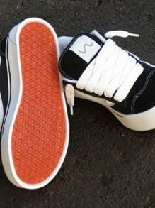 Tenis casual feminino masculino KNU Skool sola reta skatista