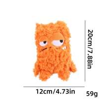 Plush Dog Toy With Monster Design, Featuring Sound Bubble And Crinkle Paper For Interactive Play, Suitable For Indoor And Outdoor Use, Pet Dental Chew Toy, Monster-Themed Gift For Dogs & Cats For Halloween And Christmas
