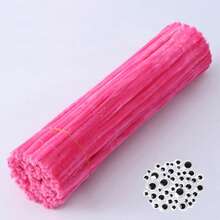 75/101/105 件手工毛根工艺套装，3 种不同套装可选；75 件套装包含 50 根毛根 + 5 个自粘活动眼睛；101 件套装包含 100 根毛根 + 1 张卡片/热熔胶棒；105 件套装包含 100 根毛根 + 5 个自粘活动眼睛。