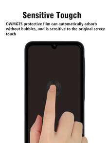 Screen Protector Compatible With Honor X8 / P40 LITE 5G / Pixel 8A, Screen Printing Anti-Spy, Anti-Fingerprint, Anti-Blue Light, Anti-Glare To Relieve Eye Fatigue, 360° All-Around Anti-Spy Protection Gift For Birthday, Family, Friends Tempered Glass, Phone Screen Protector, Phone Accessories - Black - View 3