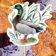 12/24 PEÇAS Toppers de Cupcake de Caça a Patos, Decoração de Festa de Aniversário de Pato, Decorações de Chá de Bebê com Tema Pato, Suprimentos para Festa, Decorações de Bolo com Tema de Pato para Festa de Aniversário, Suprimentos de Festa de Aniversário
