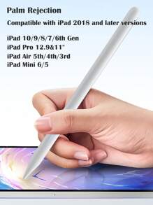 Stylus Pen Compatible With Ipad Mini 7 (A17 Pro) M4 Palm Rejection Tilt Sensitivity, Compatible With 2018-2025 Apple IPad Pro 11"/12.9"/M4, IPad Air 3/4/5/M2/M3,IPad Mini 5/6 Gen,IPad 11th 10th 9th 8th 7th 6th Generation