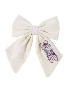 1 pieza Pinza de pelo con lazo bordado personalizado para niñas, lazos de pelo bordados con nombre personalizado, pinza de pelo con lazo de flor bordado, adecuado para decoración diaria del cabello, regalo para niñas, multifuncional, ornamental, grabado, letra, elegante, lindo, colorido, kawaii, adorable, casual, único, personalizado, regalos para bebés, lindos, familia, amigos, hija, hijo, ella, para el Día del Niño, vacaciones de primavera
