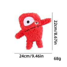 Plush Dog Toy With Monster Design, Featuring Sound Bubble And Crinkle Paper For Interactive Play, Suitable For Indoor And Outdoor Use, Pet Dental Chew Toy, Monster-Themed Gift For Dogs & Cats For Halloween And Christmas