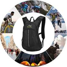 2-Pieces Outdoor Hydration Backpack Set, Large Capacity Unisex Travel Sports Bag With 1.5L Water Bladder, Wear Resistant Backpack For Camping Hiking Cycling Mountaineering, Orange Black - màu đen - Xem 7