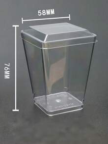 10/20pcs 150ML-Disposable Tall Cup Small Clear Plastic Cup Dessert Table Mousse Cup Pudding Cup - Transparent - View 11