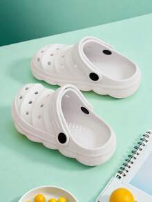 2025 New Children's Holey Shoes Lightweight Style For Home, Bathroom, Outdoors, Parties, Daily Wear For Boys And Girls On The; Soft Sole Holey Shoes - White - View 5