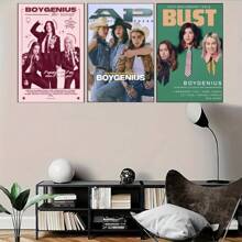 1 bucă postere cadru opțional Arte de perete Pop Boygenius Poster Club Prints Reguli Poster Vintage Home Room Cafe Bar Art Decor de perete Pictură estetică