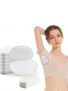 10pcs Sweat Pads For Under Arms And 10pcs Hat Sweat Liner And 10pcs Shirt Collar Protection, Large Armpit Sweat Pads For Women, Disposable Underarm Sweat Pad,Absorbent Cap Pads,Shirt Sweat Liner