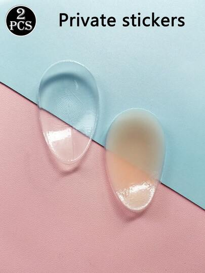 2 Pairs Of Lightweight, Transparent And Invisible Silicone Crotch Tapes To Prevent Wardrobe Malfunction, Summer Use