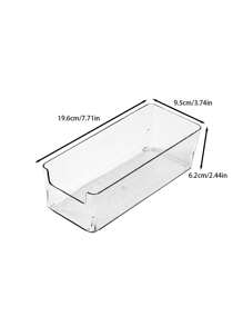 1 قطعة صندوق تخزين درج شفاف لتنظيم مكتبك - لصناديق تقسيم صغيرة - اجمع وطابق - صنف وفرز صناديق العودة إلى المدرسة