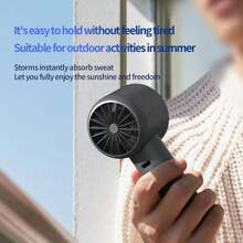 Portable Handheld Fan With Adjustable Speed, Turbo Mini,Rechargeable Battery. Personal Fan With Metal Body, Digital Display, Suitable For Women And Men's Travel/Camping/Outdoor Gifts