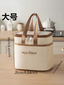 1 szt. Nowa torba na lunch, torba termiczna, pudełko bento, torba piknikowa, torba na lunch z folii aluminiowej, wodoodporna torba na lunch dla pracowników biurowych i uczniów szkół