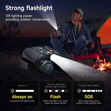 inskam 10x 4K Ultra HD Digital Night Vision Binoculars With 3-Inch Display & Built-In Tactical Flashlight - High Magnification, Durable Plastic, Perfect For Outdoor Adventures, Wildlife Spotting, And Gifts For Men - Black - View 7