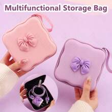 Data Cable Organizer, Hard Drive, Mobile Phone Charger, Charging Cable Compact Coin Purse