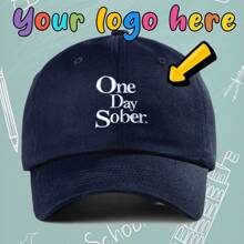[ Customization ] 1 Embroidered Logo Casual Baseball Hat For The New Year, Suitable For All Seasons, Personalized Logo, Fashionable And Versatile Soft Top Duck Tongue Hat