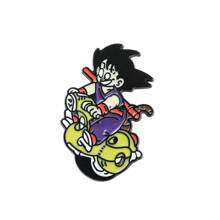 1 pieza de broche personalizado de moda con animación de dragón de bola de fuego súper saiyan Vegeta, accesorio de moda para bolso, adecuado para uso diario o como regalo