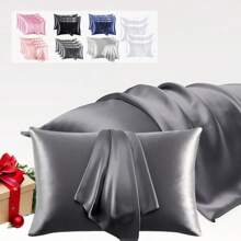 4 Pieces Of 100% Mulberry Silk Pillowcases, Silk Pillowcases, Suitable For Hair And Skin, Silk And Soft Bed Pillowcases, With Invisible Zipper, For Ladies And Men
