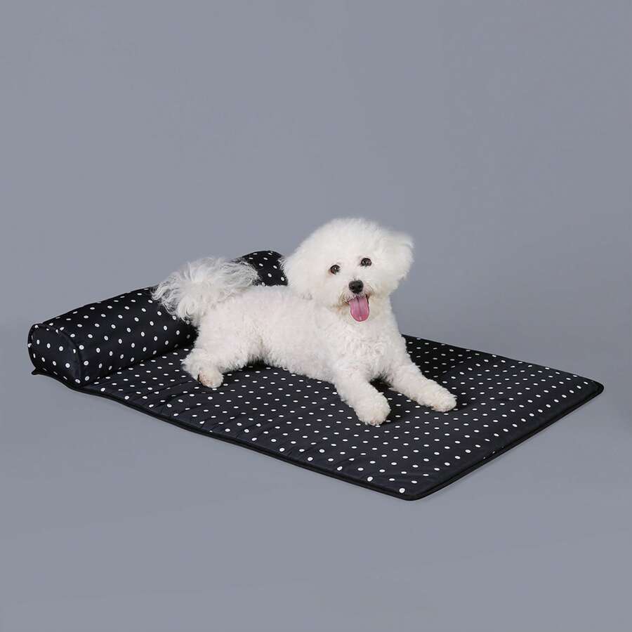 Esterilla para mascotas para dormir, tapete refrescante de verano, cama para gatos y esterilla para perros, adecuado para mascotas medianas y pequeñas, material antideslizante en la parte inferior, resistente a la suciedad y fácil de limpiar.