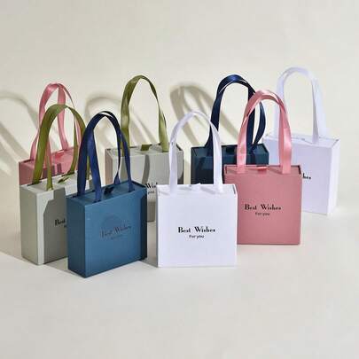 5件套纸质抽屉式礼品盒，适用于项链、戒指、耳环、手链等珠宝包装，时尚简约的设计，打开即有惊喜