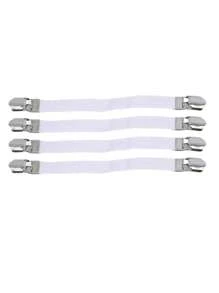 4 Peças Grampos Elásticos para Lençol de Cama, 2 Clipes Cinto Fixador Grampos para Lençol de Cama Antiderrapantes Grampo para Cobertor de Colchão