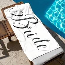 29X58in Personalized Bride Beach Towel, Summer Beach Blanket, Pool Swim Shower Bath Towel, Summer Vacation Towel, Wedding Gift Holiday Bathroom DecorTravel Essentials Travel Accessories Beach Essentials