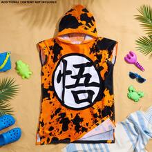 Dragon Ball Towelling Poncho - Orange - View 5