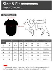 1pc Random Color Pet Pajamas, Cute Printed Lightweight Knit Dog Shirts Home Clothes For Small Dogs & Cats, Breathable For Spring & Summer