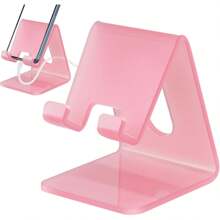 Acrylic Phone Holder, A Portable Phone Holder Suitable For Desktop Anti Slip Tabletops, 4-8 Inch Smartphone Holder